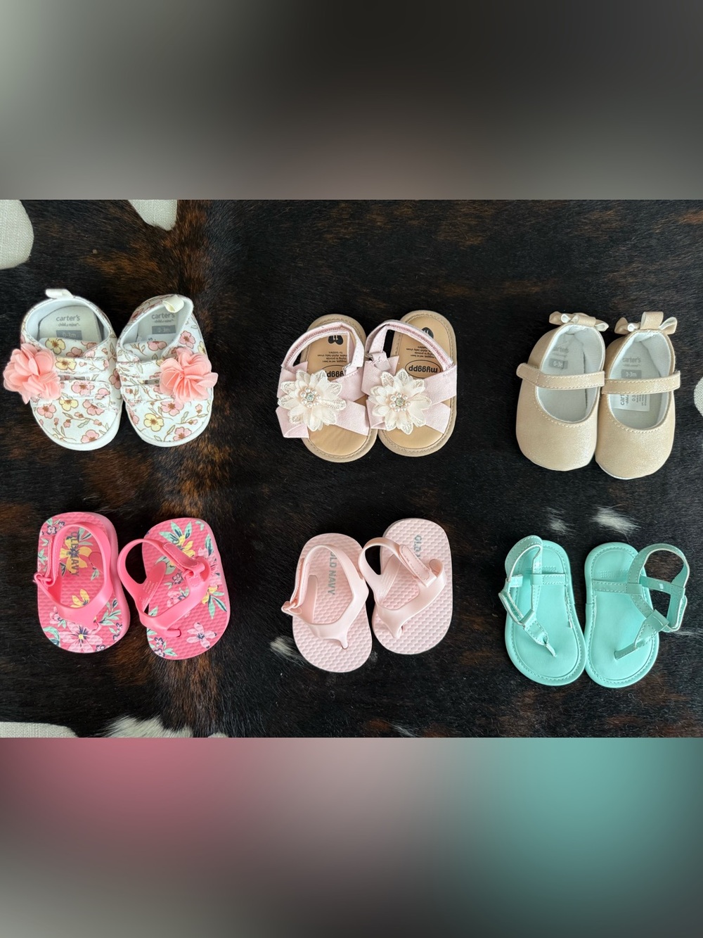 Infant Sandals and Shoes (6 pairs)